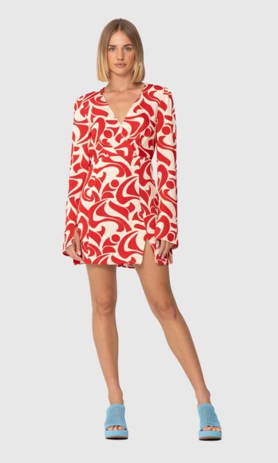Goldie Long Sleeve Mini Dress The Wolf Gang