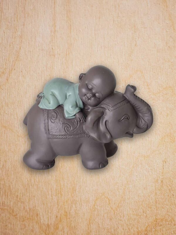 sleeping buddha on elephant