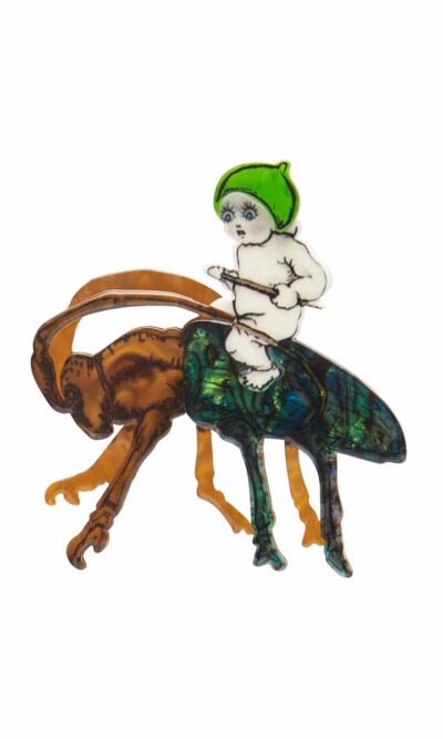 Christmas Beetle Brooch erstwilder